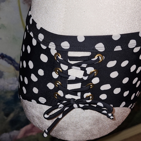 California Sunshine Other - California Sunshine Two Piece Black Polka Dot Bikini